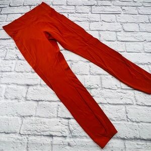 REI Co-op Women's Vibrant Orange Leggings Medium Athletic Yoga Pockets